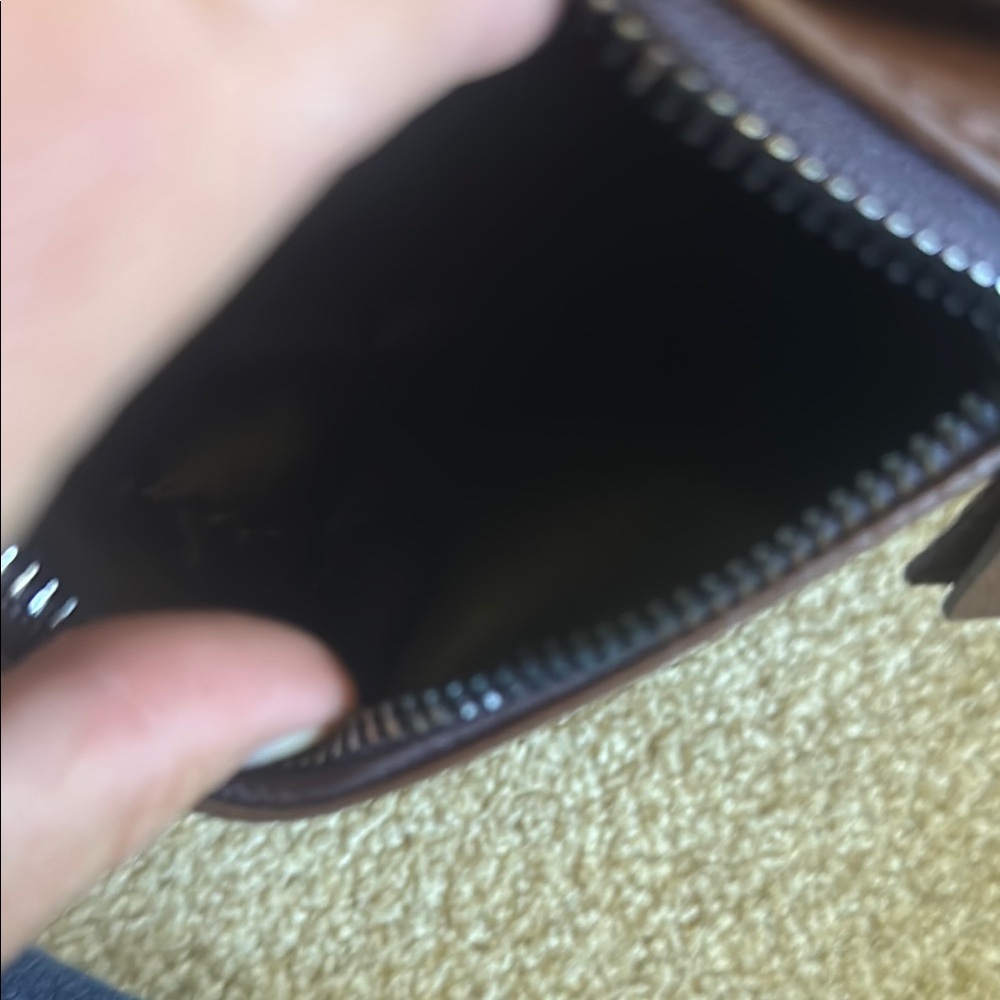 Brown Leather Men's Crossbody or hip Bag - Picture 3 of 9